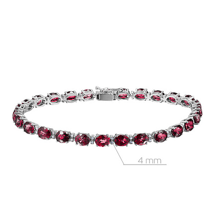 Браслет декоративный из белого золота с бриллиантами