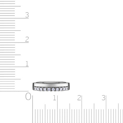 Кольцо из белого золота с бриллиантами