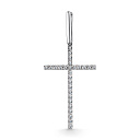 Крест декоративный из белого золота с бриллиантами