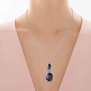 Подвеска из серебра с стеклами