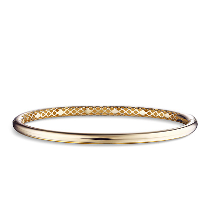 Браслет жесткий из желтого золота