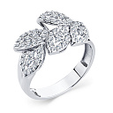 Кольцо из белого золота с бриллиантами