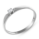 Кольцо из белого золота с бриллиантом