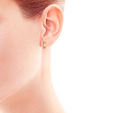 Серьги с английским замком из красного золота