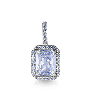 Подвеска из серебра с фианитом