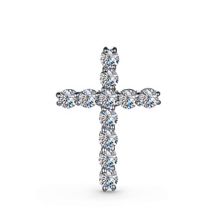 Подвеска из серебра с фианитами