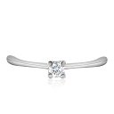 Кольцо из белого золота с бриллиантом