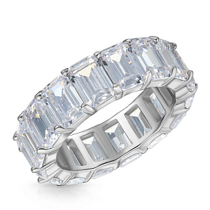 Кольцо из серебра с цирконием