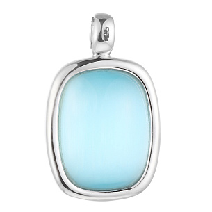 Подвеска из серебра с стеклом