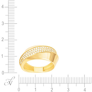 Кольцо из желтого золота с бриллиантом
