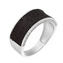 Кольцо из серебра с фианитами