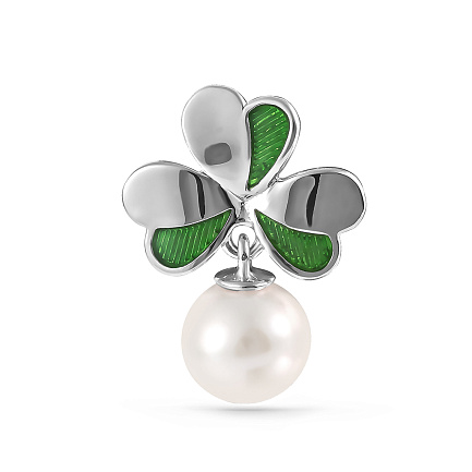 Подвеска из серебра с жемчугом