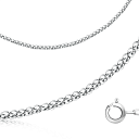 Браслет автомат из серебра, плетение колос