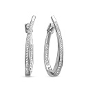 Серьги из белого золота с бриллиантами