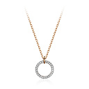 Колье из красного золота с фианитами