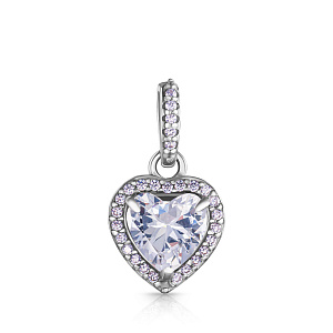 Подвеска из серебра с фианитом