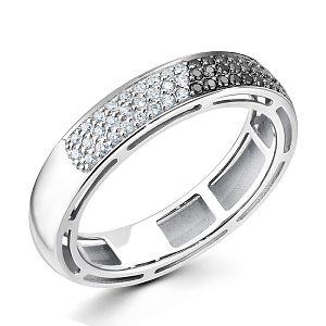 Кольцо из белого золота с бриллиантами