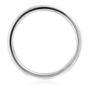 Кольцо обручальное из белого золота с бриллиантами