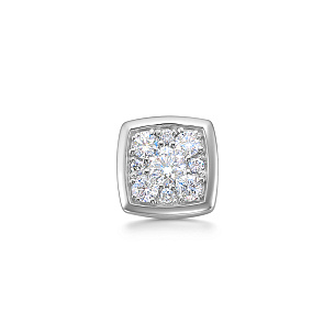 Подвеска из белого золота с бриллиантом