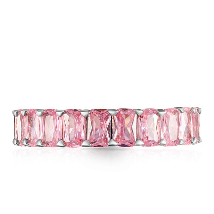 Кольцо из серебра с фианитом