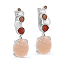 Серьги с английским замком из серебра