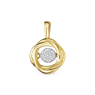 Подвеска из золота с бриллиантом