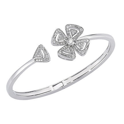 Браслет декоративный из белого золота