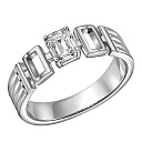 Кольцо из белого золота с бриллиантом