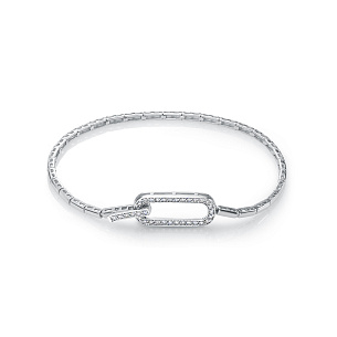 Браслет из белого золота с бриллиантом