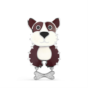 Подвеска из серебра с фианитом