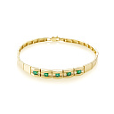 Браслет из золота с изумрудами