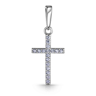 Подвеска из серебра с фианитом