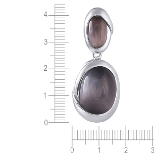 Подвеска из серебра с стеклами