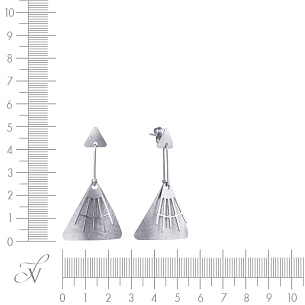 Пусеты из серебра