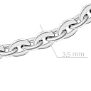 Цепь автомат из серебра, плетение якорное