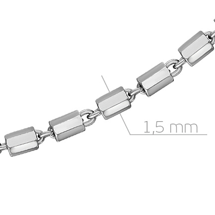 Цепь декоративная из серебра