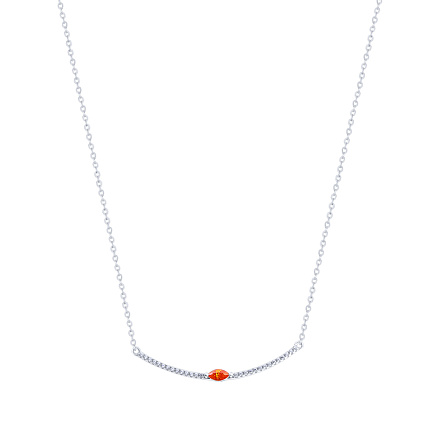 Колье из серебра с фианитом