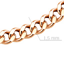 Цепь автомат из серебра, плетение панцирное