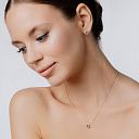 Колье из серебра с бриллиантом