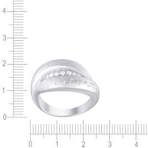 Кольцо из серебра с фианитом