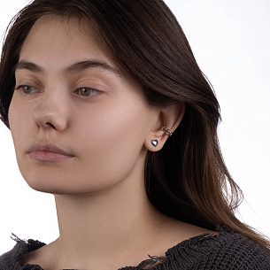 Серьги Пусеты из серебра