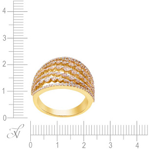 Кольцо из желтого золота с бриллиантом