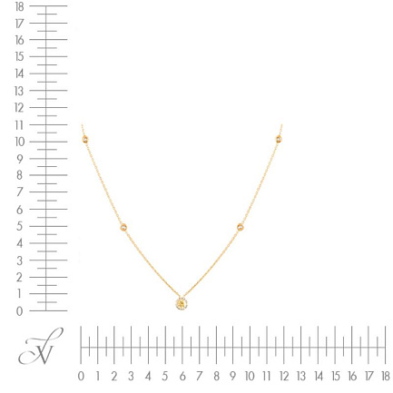 Колье из желтого золота с бриллиантами