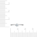 Кольцо из красного золота с бриллиантом