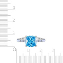 Кольцо из серебра с фианитом