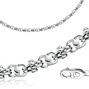 Браслет ручной работы из серебра, плетение кавай