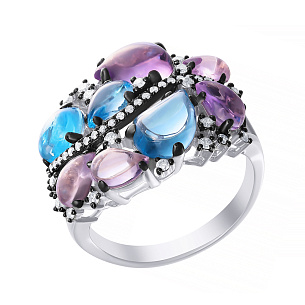 Кольцо из белого золота