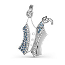 Подвеска из белого золота с бриллиантами