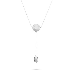 Колье из серебра с циркониями