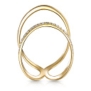 Кольцо из желтого золота с бриллиантами